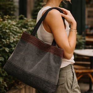 Handmade Y2K Tapestry Boho Tote Bag Slouchy Festival Shoulder Bag